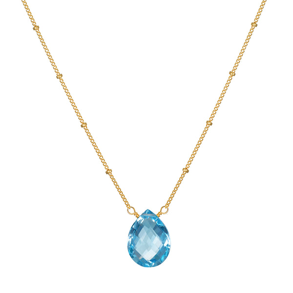 satya jewelry Blessed Abundance Blue Topaz Necklace