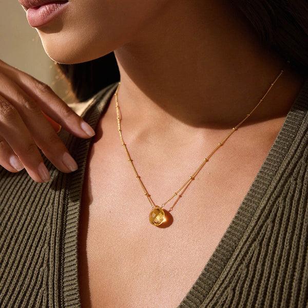 Satya Jewelry Brighter Than Sunshine Citrine Necklace
