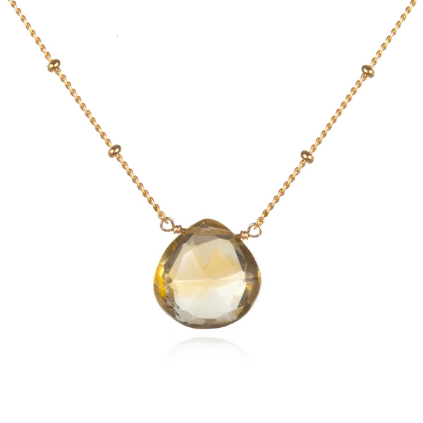 satya jewelry Brighter Than Sunshine Citrine Necklace