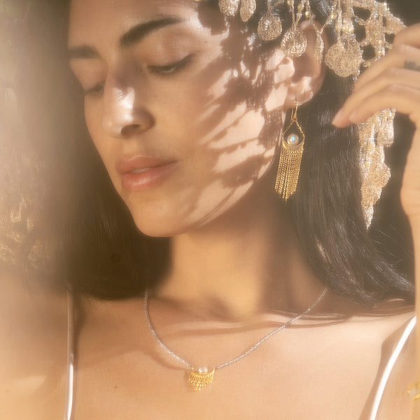 Satya Jewelry Cascade Of Starlight Moonstone Fringe Drop Earrings