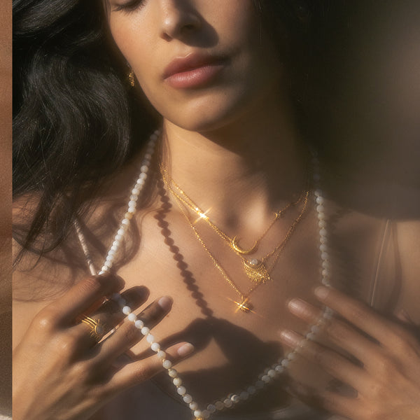 Satya Jewelry Cascade Of Starlight Moonstone Fringe Necklace