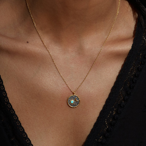 Satya Jewelry Celestial Birthstone Necklace - December