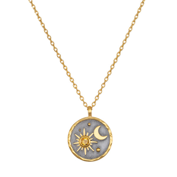 satya jewelry Celestial Birthstone Necklace - November