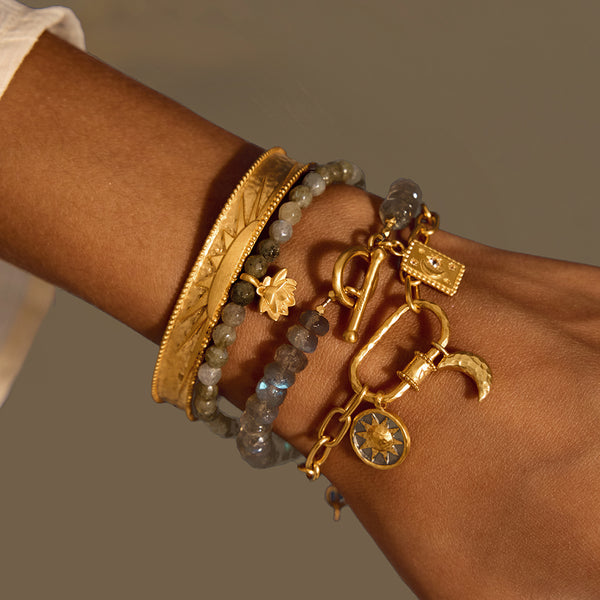 satya Jewelry Chasing Dreams Labradorite Celestial Bracelet