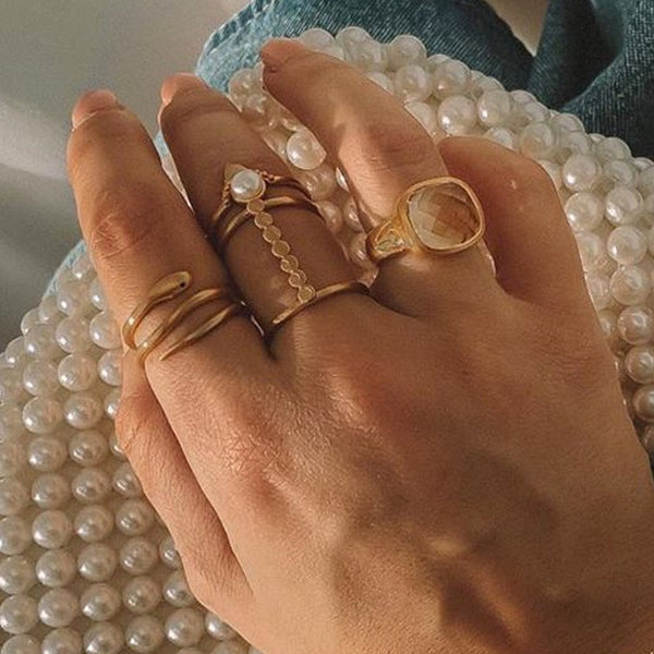 Satya Jewelry Cycles Of The Goddess Adjustable Gold Ring