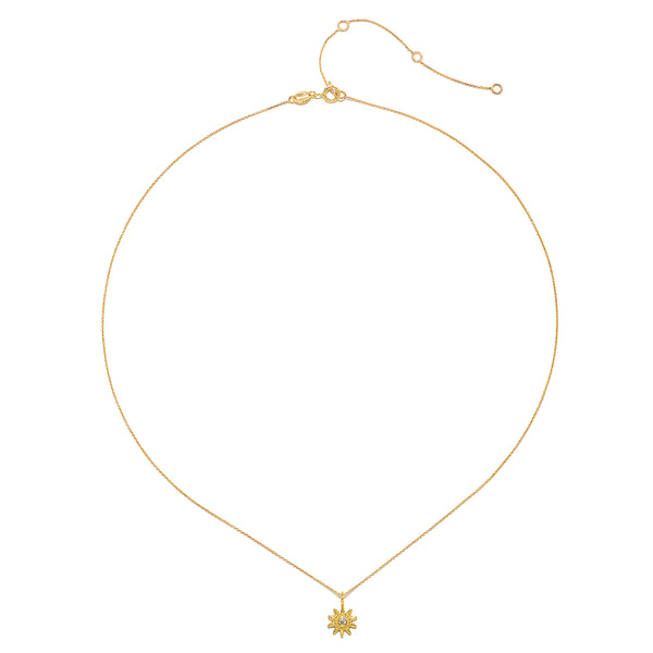 Satya Jewelry Dawn Of Possibilities 14kt Gold Sun Necklace
