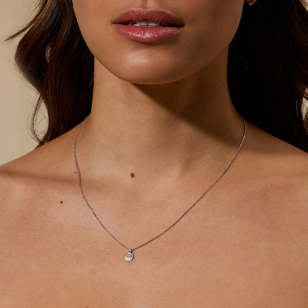 Satya Jewelry Delicate Flower Silver Lotus Necklace