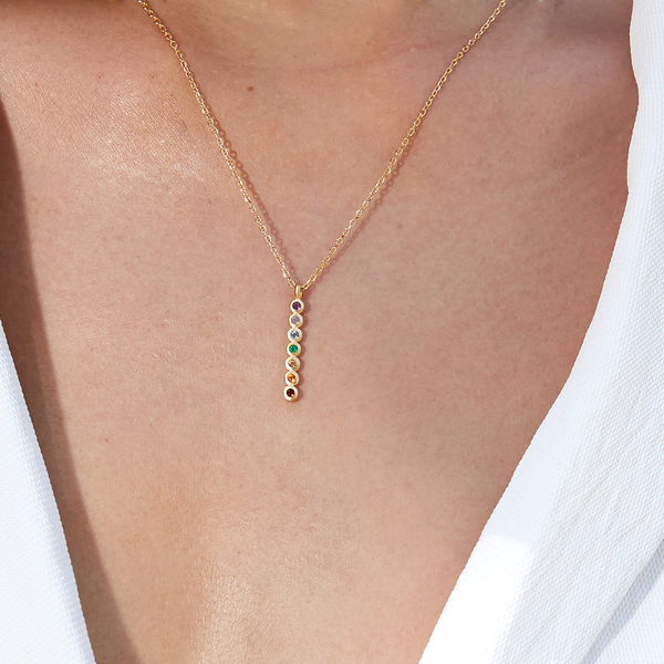 Satya Jewelry Divine Alignment Gemstone Chakra Necklace