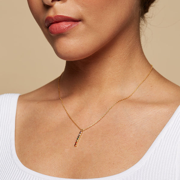 Satya Jewelry Divine Alignment Gemstone Chakra Necklace