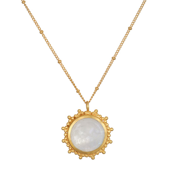 satya jewelry Drift Into Daydreams Moonstone Gemstone Necklace
