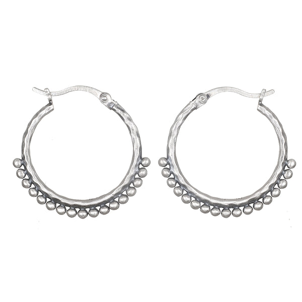 satya jewelry Embrace Simplicity Silver Hoop Earrings