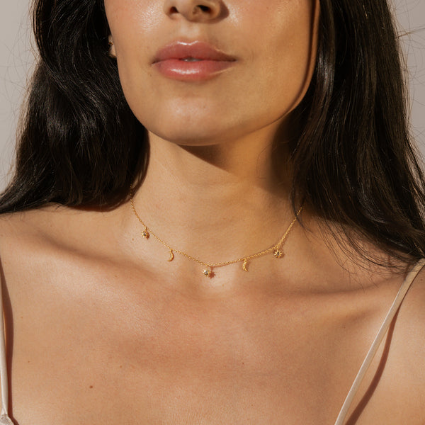 Satya Jewelry Enchanted Journey Celestial Choker Necklace