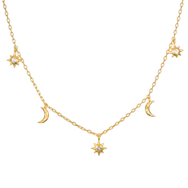 satya jewelry Enchanted Journey Celestial Choker Necklace