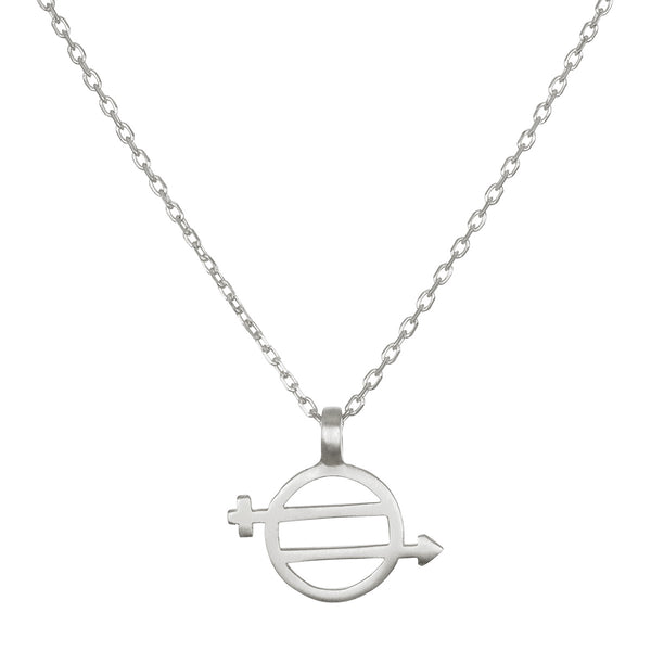 satya jewelry Equal Means Equal - Equality Necklace Silver