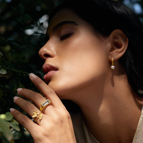 Satya Jewelry Freedom To Soar Adjustable Butterfly Ring