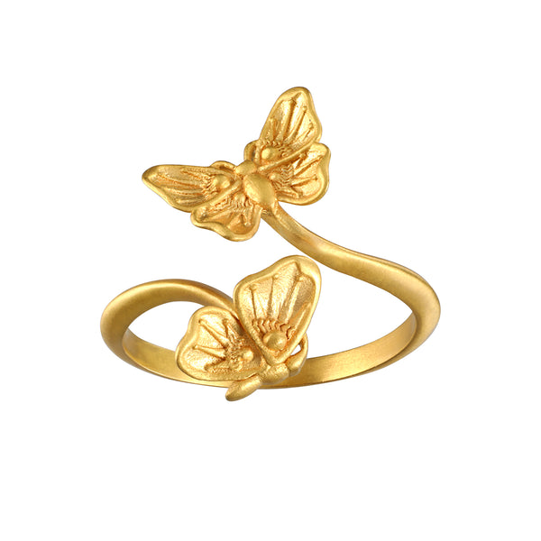 satya jewelry Freedom to Soar Adjustable Butterfly Ring