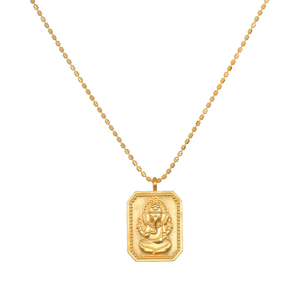 satya jewelry Ganesha Hindu God Bestower of Good Fortune Necklace