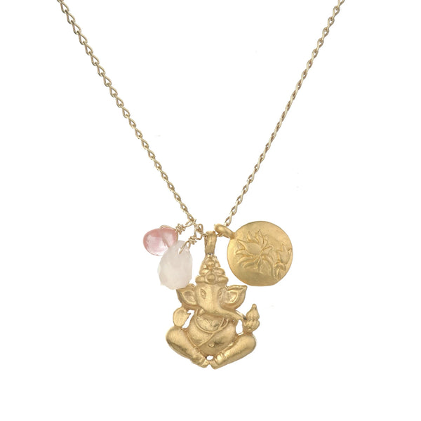 satya jewelry Ganesha Hindu God Loving Harmony Necklace