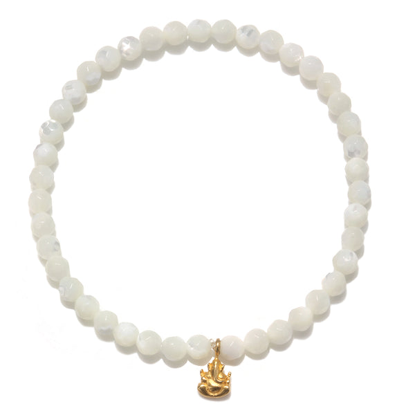 satya jewelry Ganesha Hindu God Pearl Gemstone Bracelet