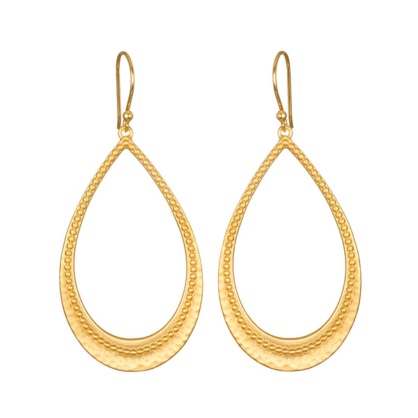 satya jewelry Graceful Beauty Dot Teardrop Earrings