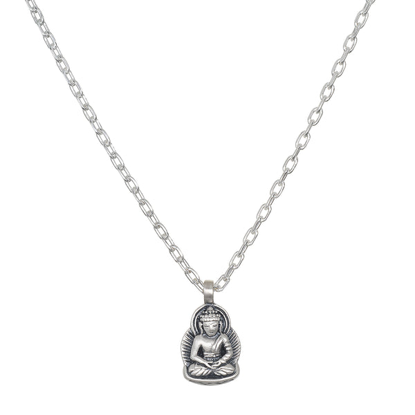 satya jewelry Grounded in Spirituality Buddha Men's Necklace