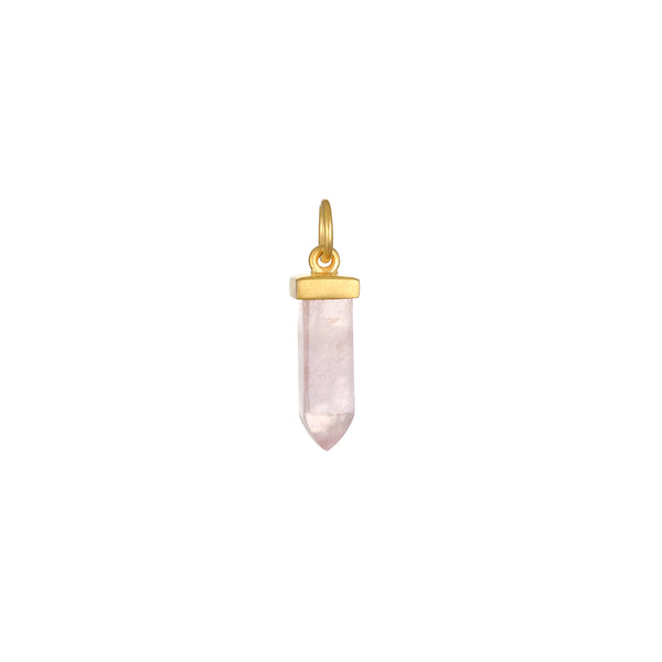 satya jewelry Heal your Heart Rose Quartz Dagger Charm