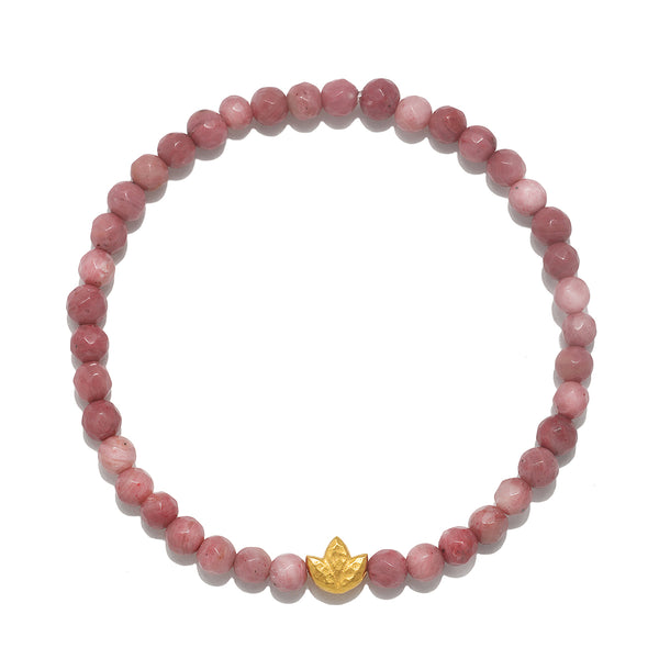 satya jewelry Healing Journey Rhodonite Stretch Bracelet