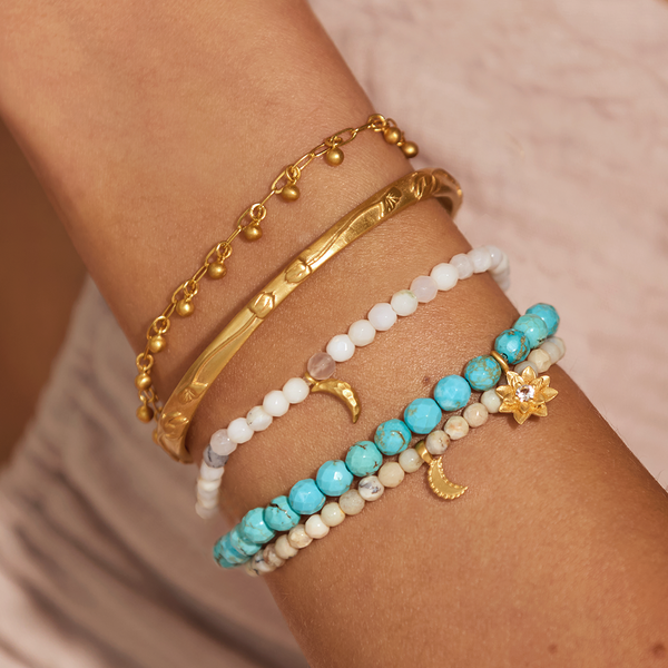 Satya Jewelry In Transformation Turquoise Gemstone Bracelet