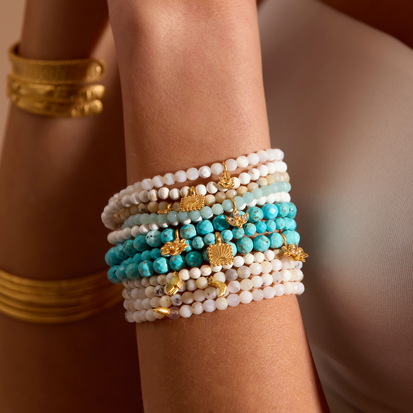 Satya Jewelry In Transformation Turquoise Gemstone Bracelet