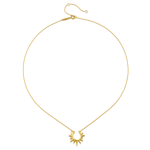 Satya Jewelry Incandescent Glow 14kt Gold Starburst Necklace