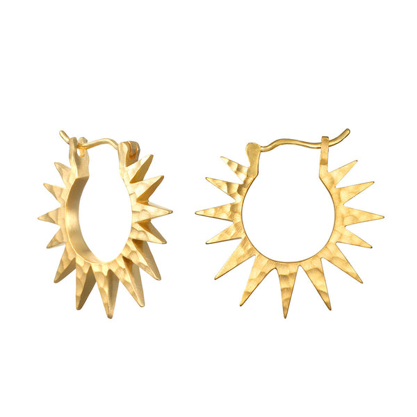satya jewelry Incandescent Glow Starburst Hoop Earrings
