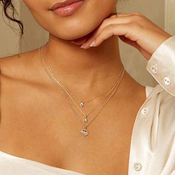 Satya Jewelry Incandescent Spirit 14kt Gold Diamond Necklace