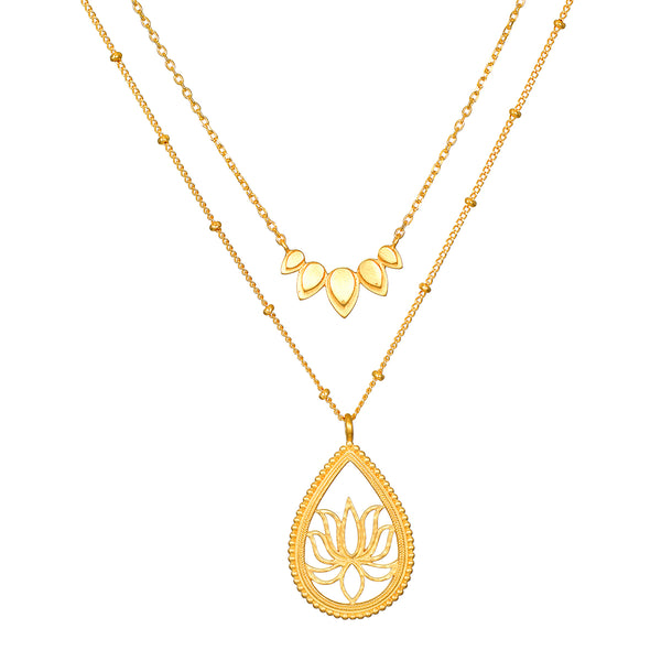 satya jewelry Intention of New Beginnings Necklace Set