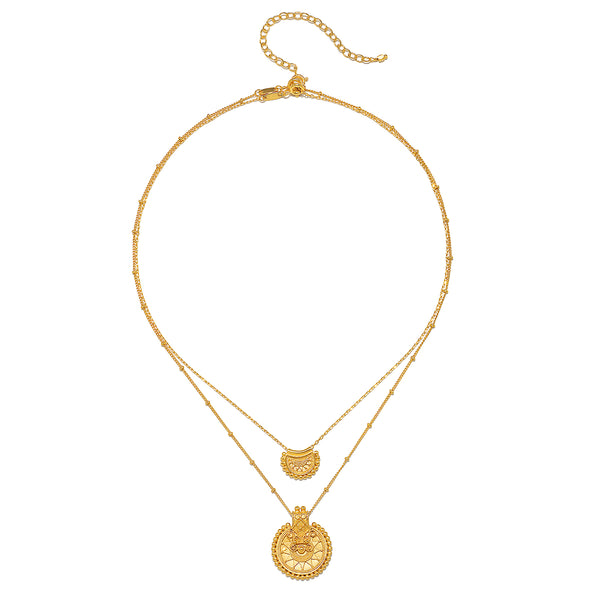 Satya Jewelry Intention Of Peace Mandala Necklace Set