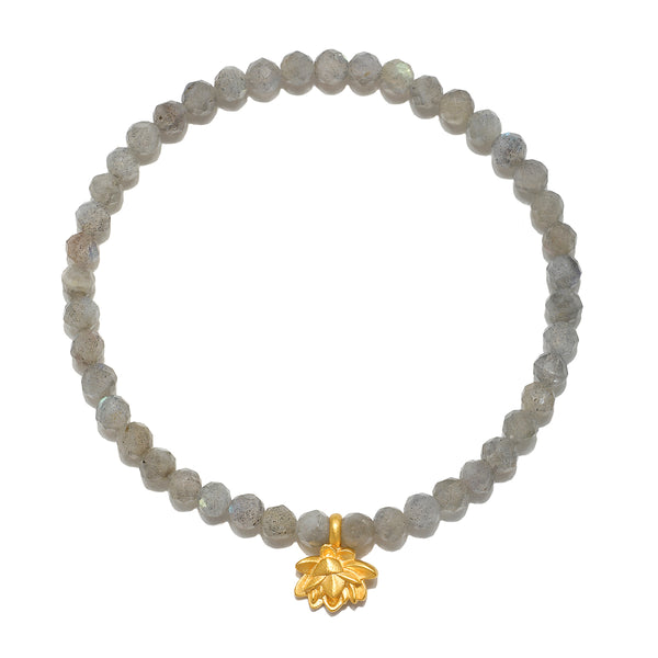 satya jewelry Intentional Journey Labradorite Lotus Bracelet