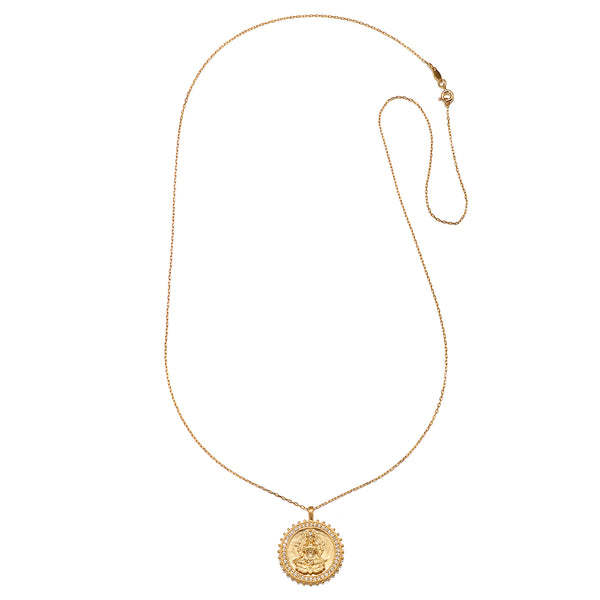 Satya Jewelry Lakshmi Hindu Goddess Abundance Necklace