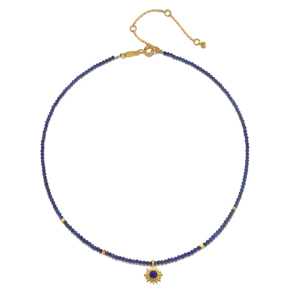 Satya Jewelry Light Seeker Lapis Starburst Choker Necklace
