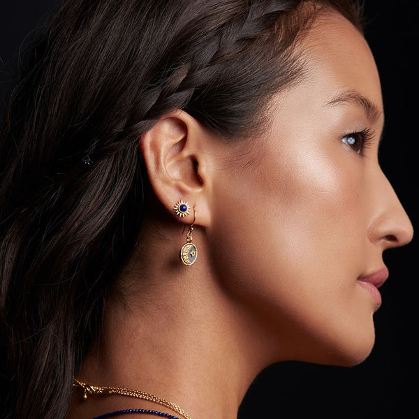 Satya Jewelry Light Seeker Lapis Starburst Earrings