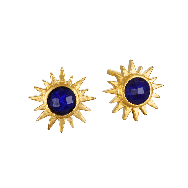 satya jewelry Light Seeker Lapis Starburst Earrings