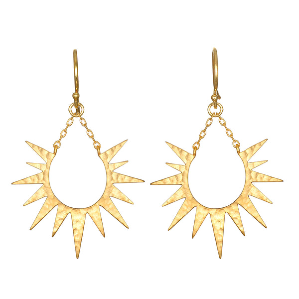 satya jewelry Lucent Glow Starburst Linear Drop Earrings