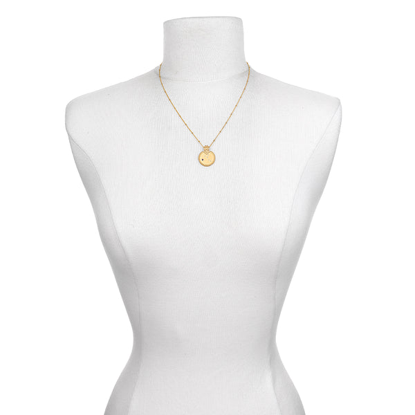 Satya Jewelry Mandala Zodiac Virgo Sapphire Necklace