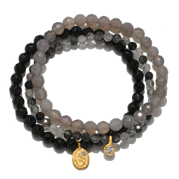 satya jewelry Manifest Fortune Gemstone Bracelet Set