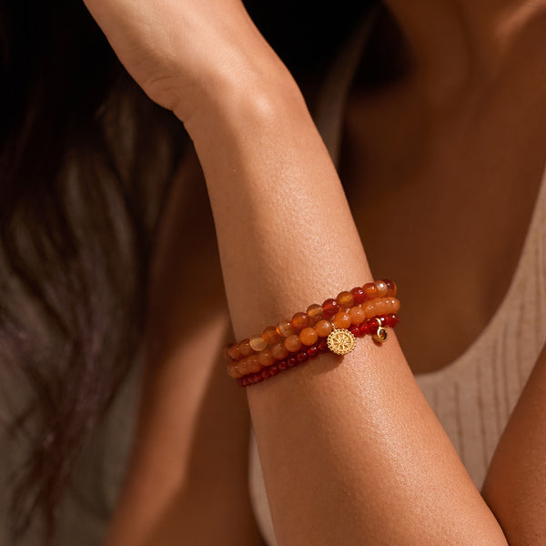 Satya Jewelry Manifest Protection Gemstone Bracelet Set