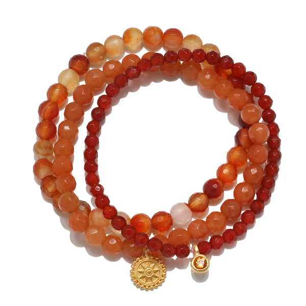 satya jewelry Manifest Protection Gemstone Bracelet Set