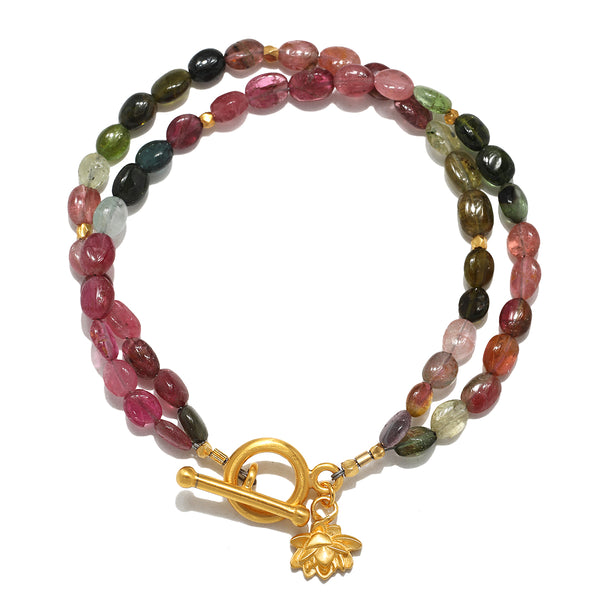 satya jewelry Peaceful Beginnings Tourmaline Toggle Bracelet