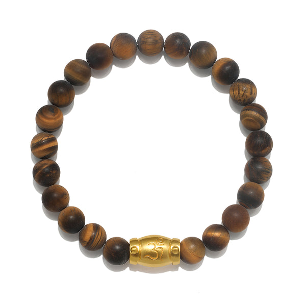 satya jewelry Personal Power Tiger Eye Gemstone Men's Bracelet