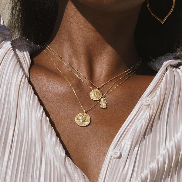 Satya Jewelry Prosperous Blessings Lakshmi Necklace