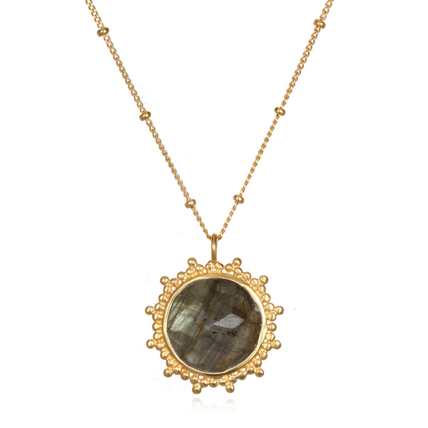 satya jewelry Pursue Your Truth Labradorite Necklace