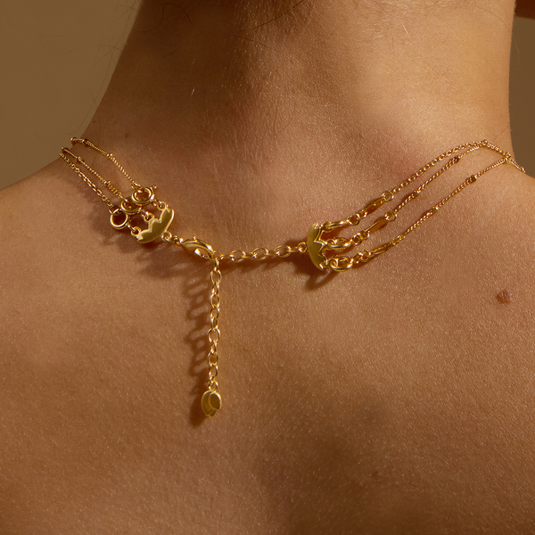 Satya Jewelry 3-Necklace Layering Extension Chain