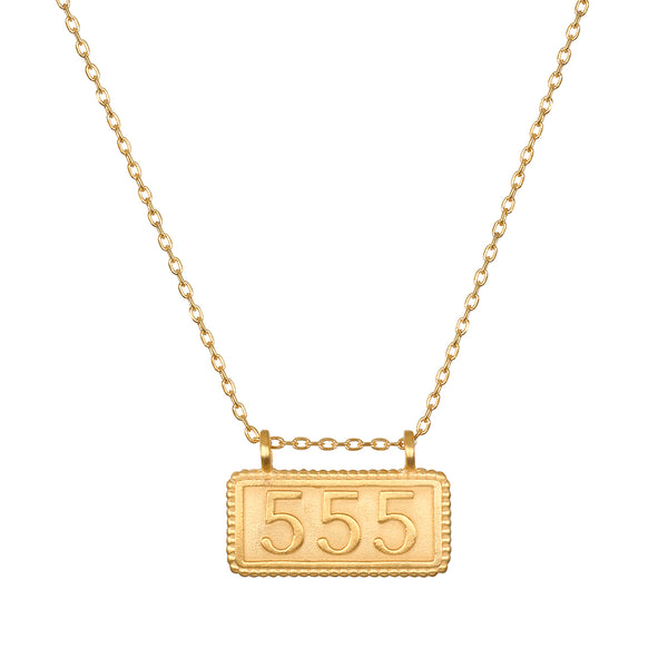 satya jewelry 555 Angel Number Necklace